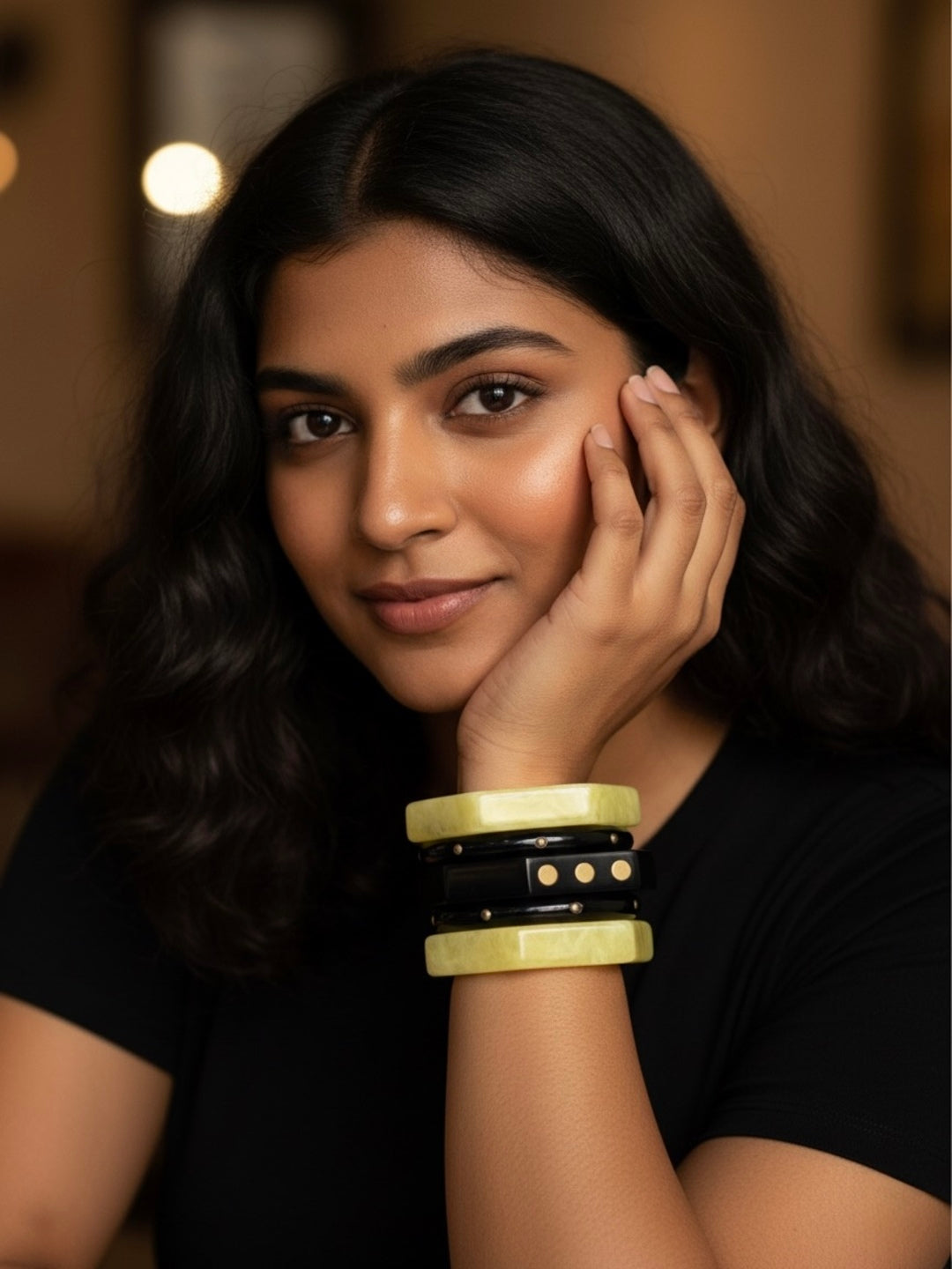 Kismet Resin Bangles-Set of 5