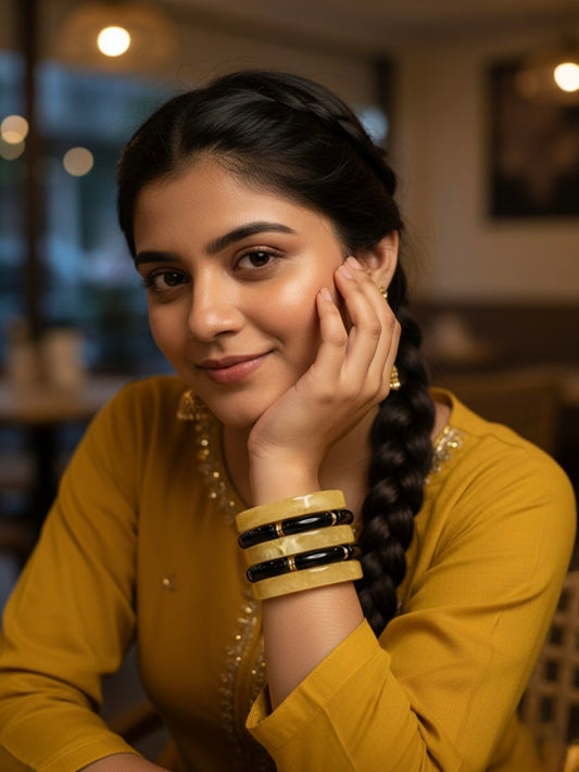 Bajra Resin Bangles-Set of 5