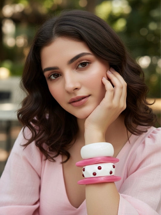 Dil Tera Resin Bangles-Set of 4