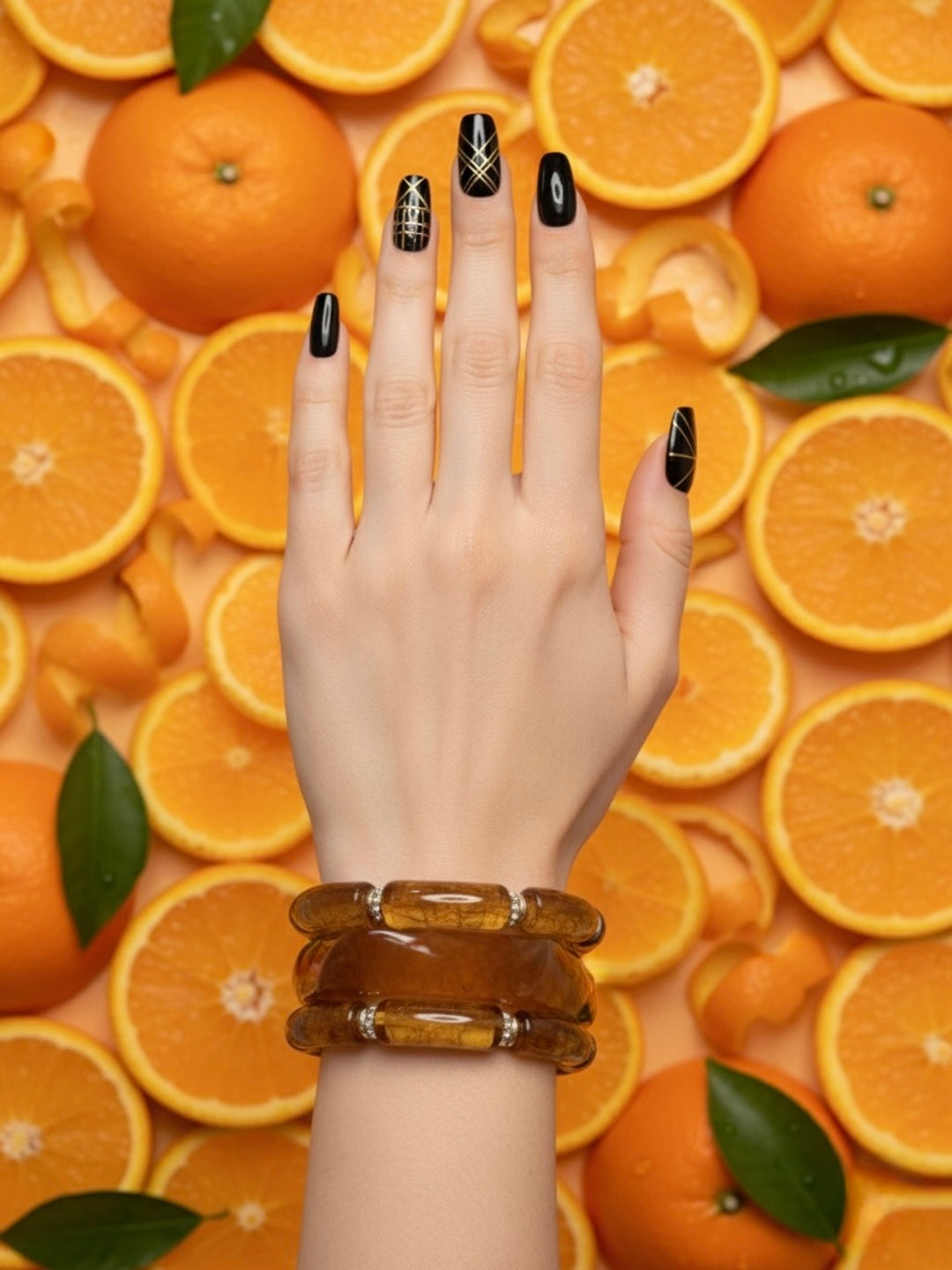 Light Brownie Resin Bangles-Set of 3