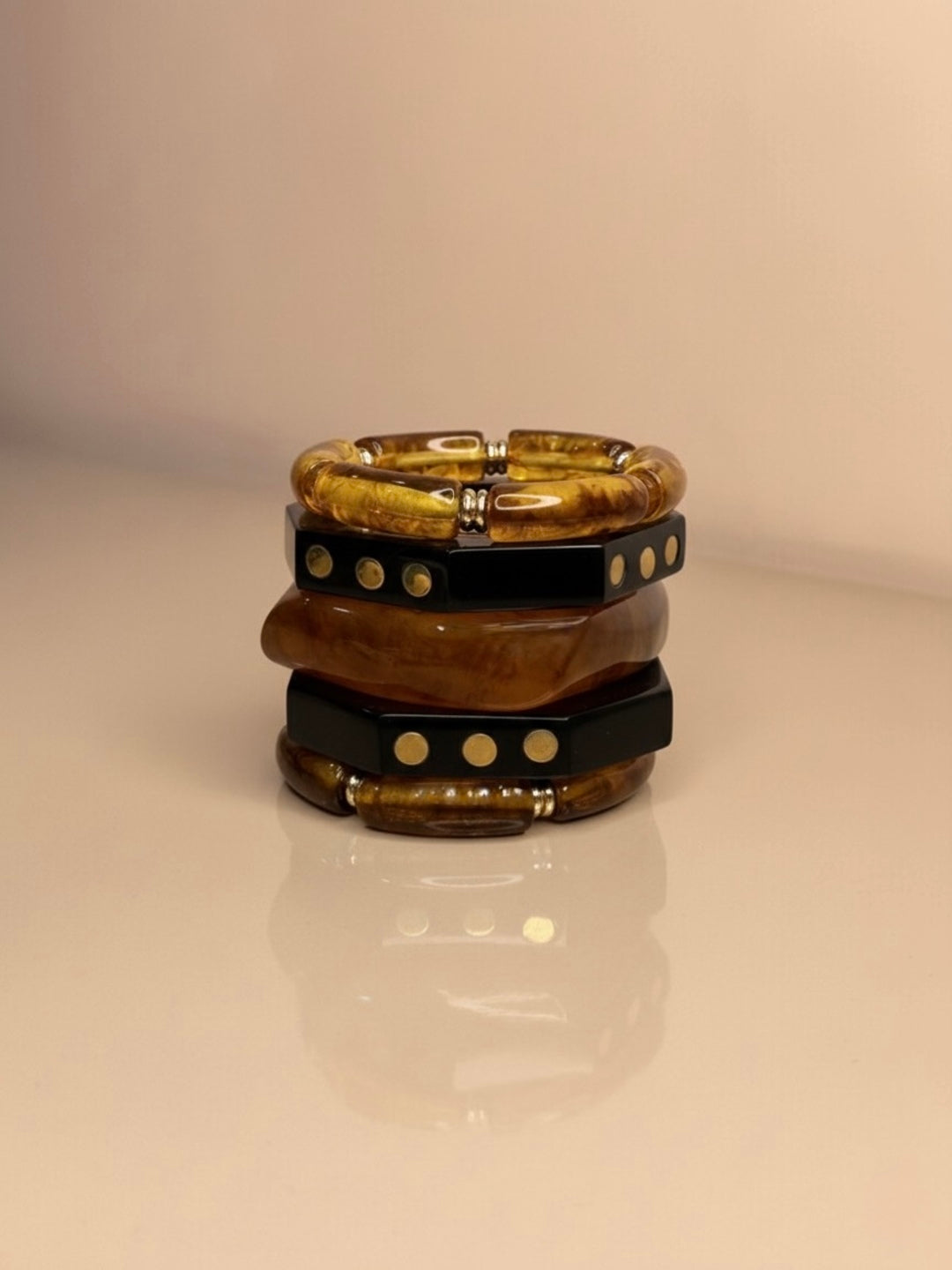 Bali Bite Resin Bangles-Set of 5