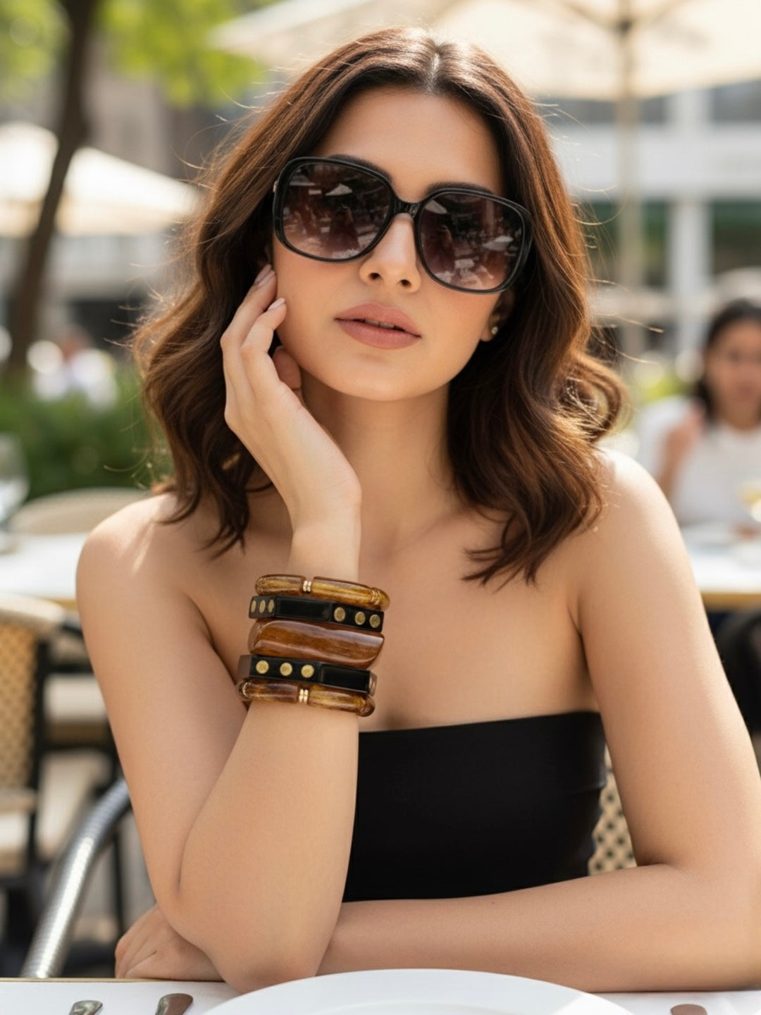 Bali Bite Resin Bangles-Set of 5