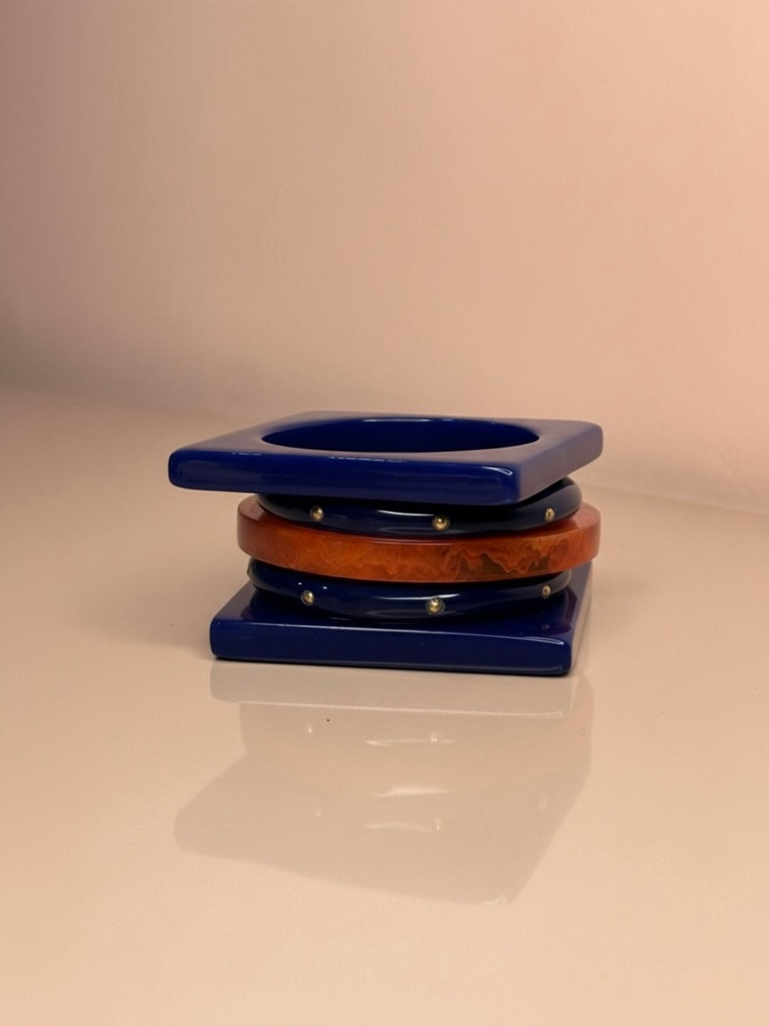 Side Eye Resin Bangles-Set of 5