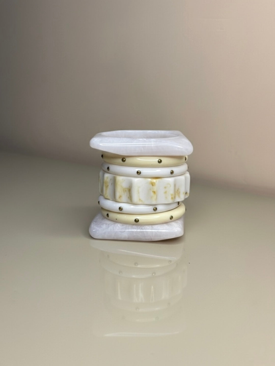 Sunset Glow Resin Bangles-Set of 4