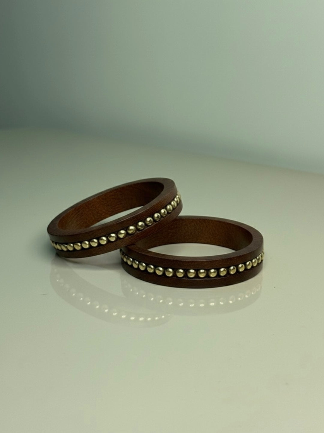 Situationship Wooden Bangles-Set of 2