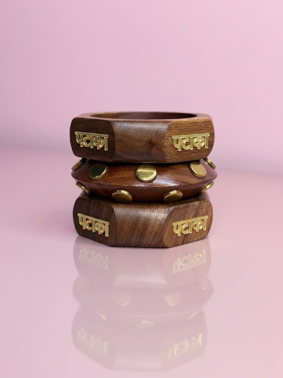 Bet Wooden Bangles-Set of 3