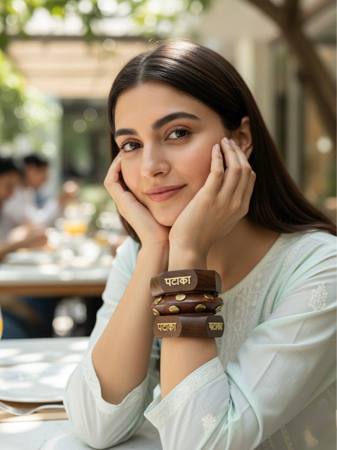 Bet Wooden Bangles-Set of 3