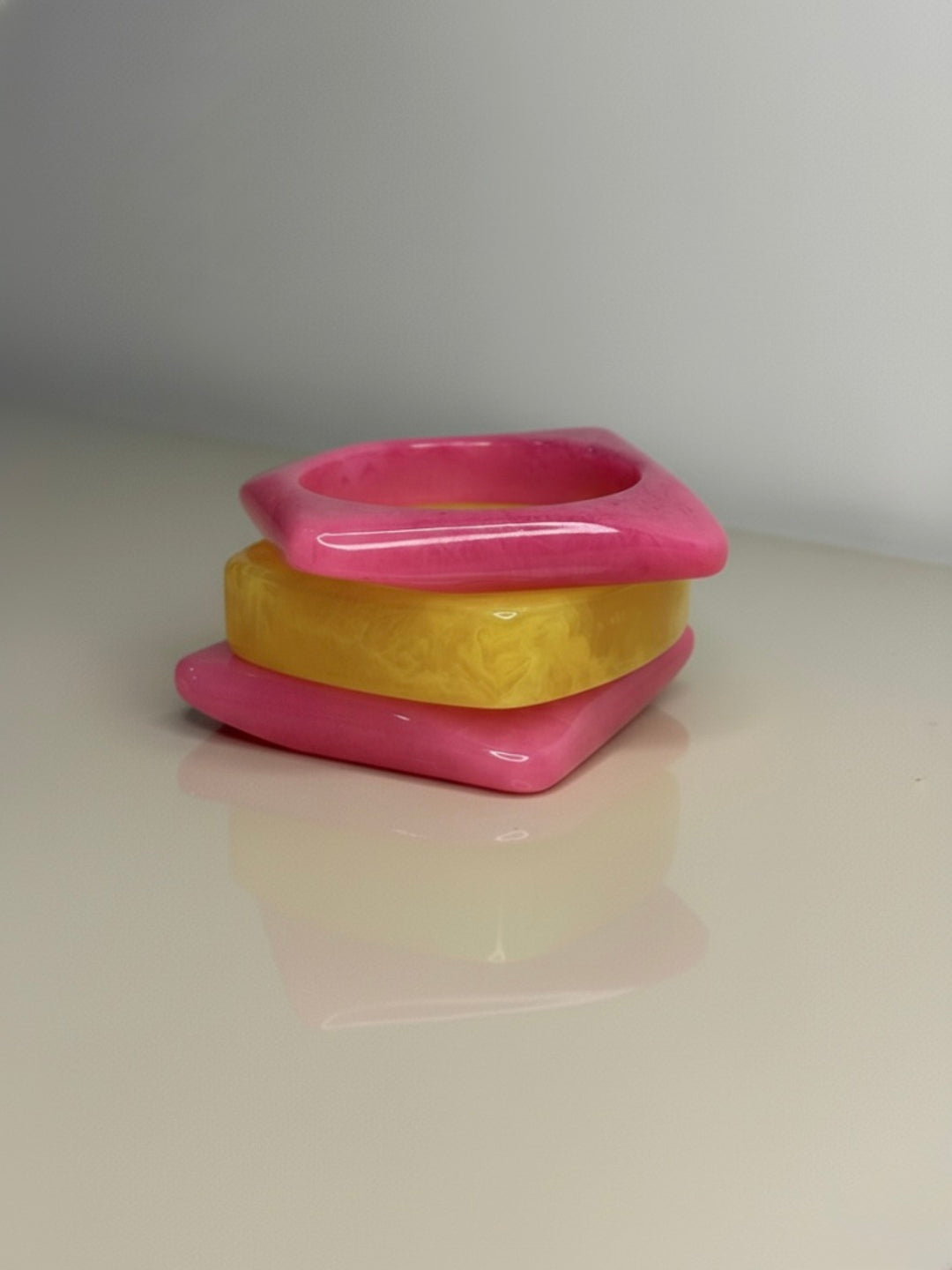 Golden Hour Resin Bangles-Set of 3