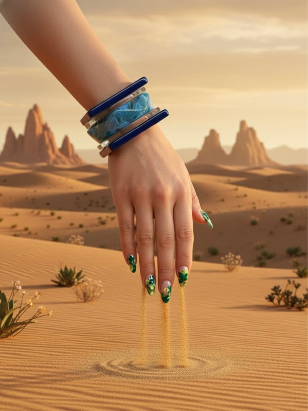 Clean Girl Resin Bangles-Set of 5