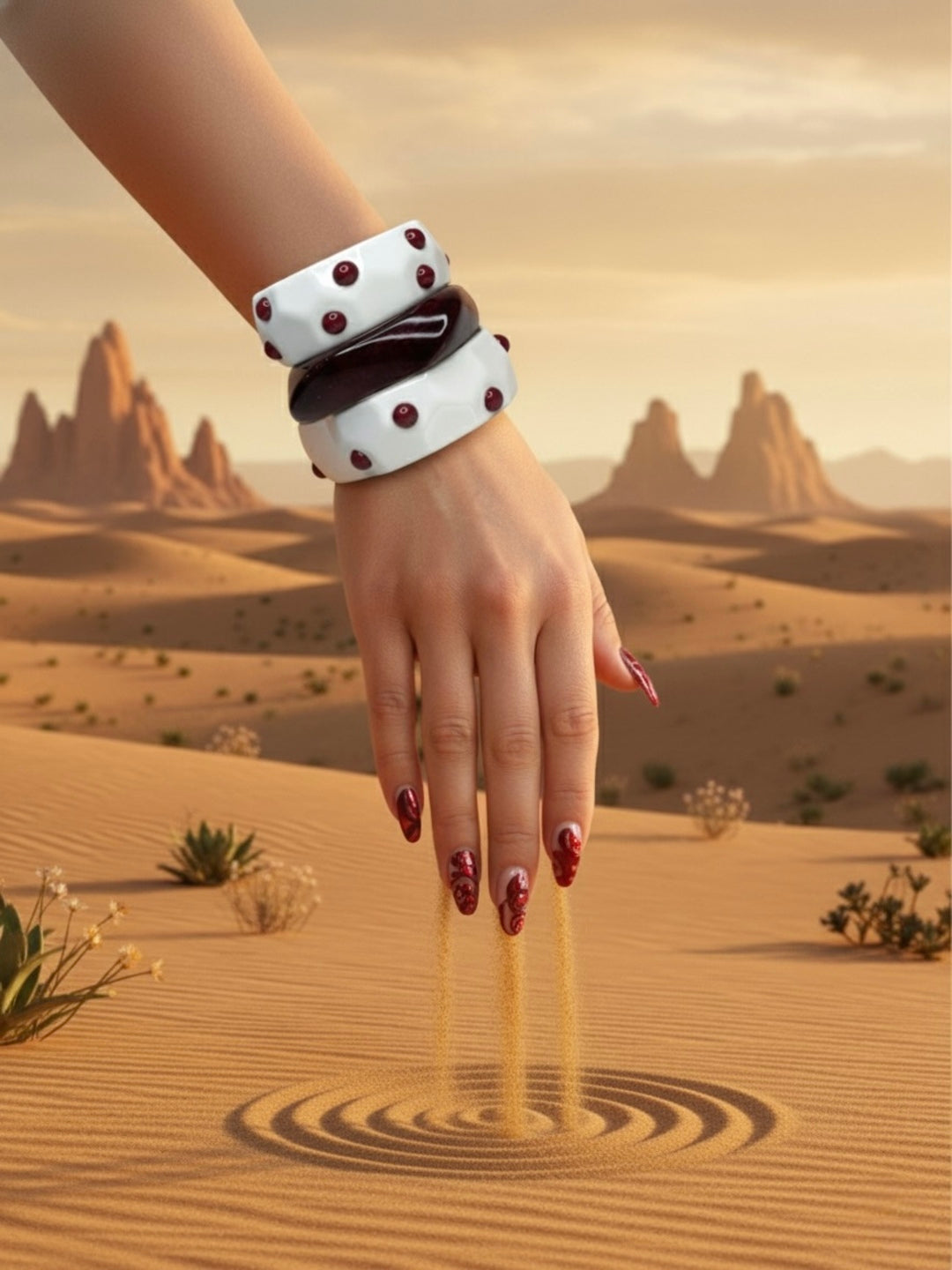 Slay Resin Bangles-Set of 3