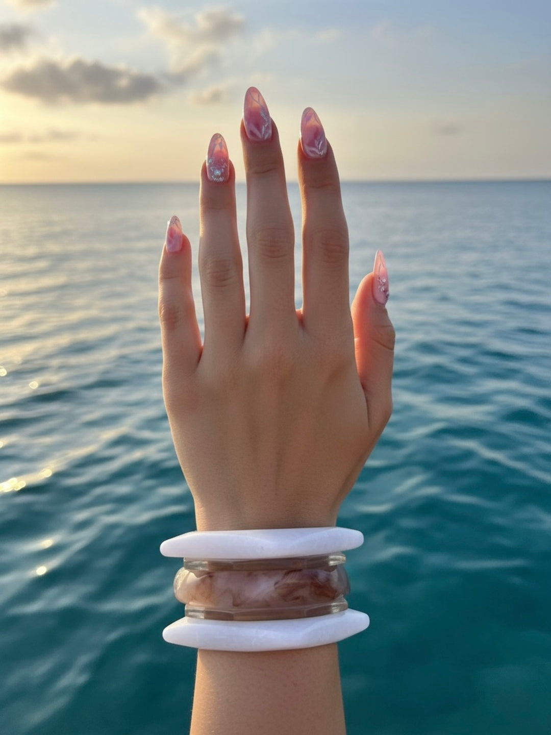 Girl Dinner Resin Bangles-Set of 5