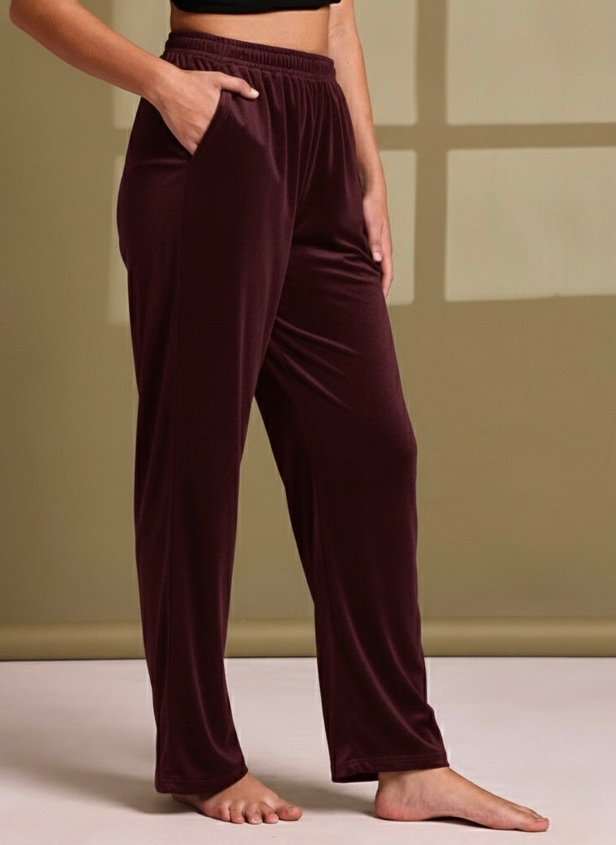 Cherry Butter Velvet  Soft Lounge Pant