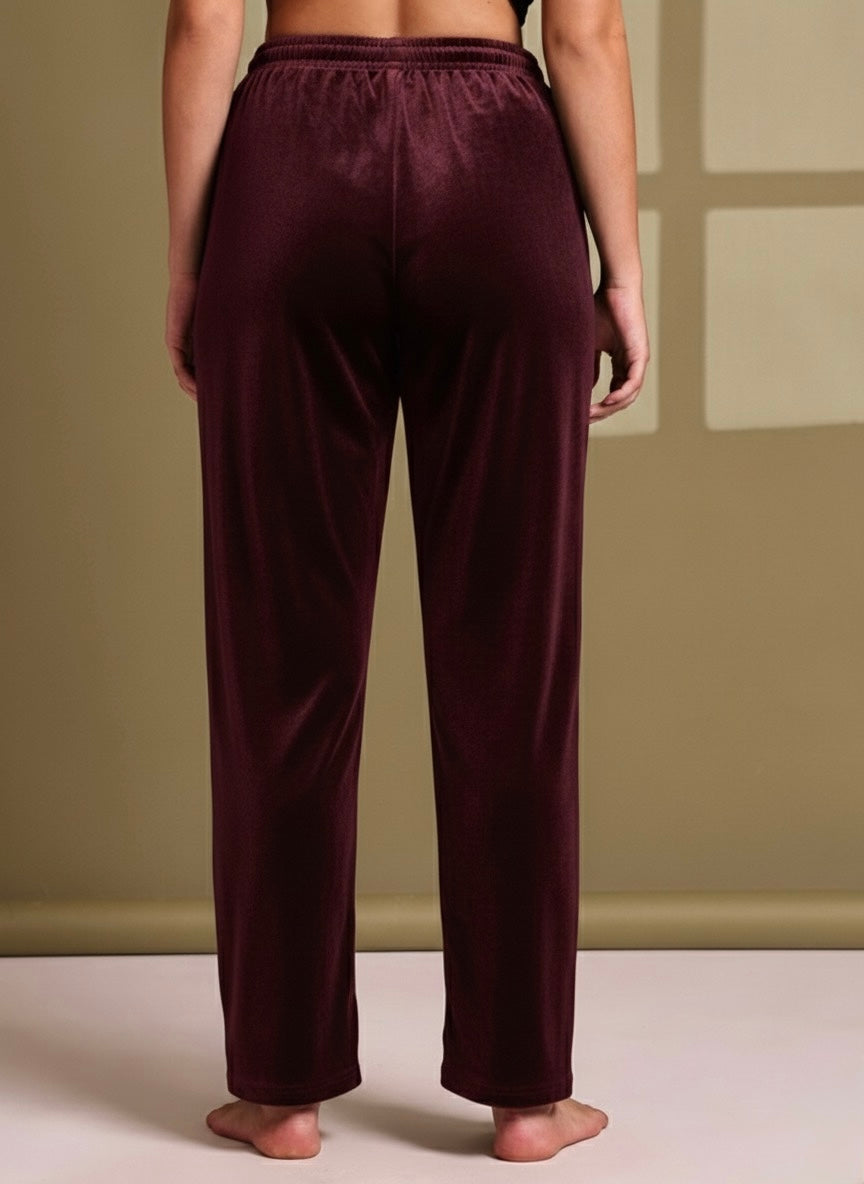 Cherry Butter Velvet  Soft Lounge Pant