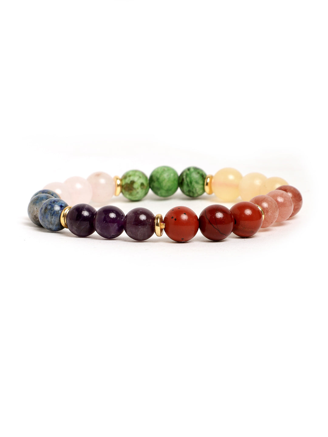 Seven Chakra Semi Precious Stone Bracelet