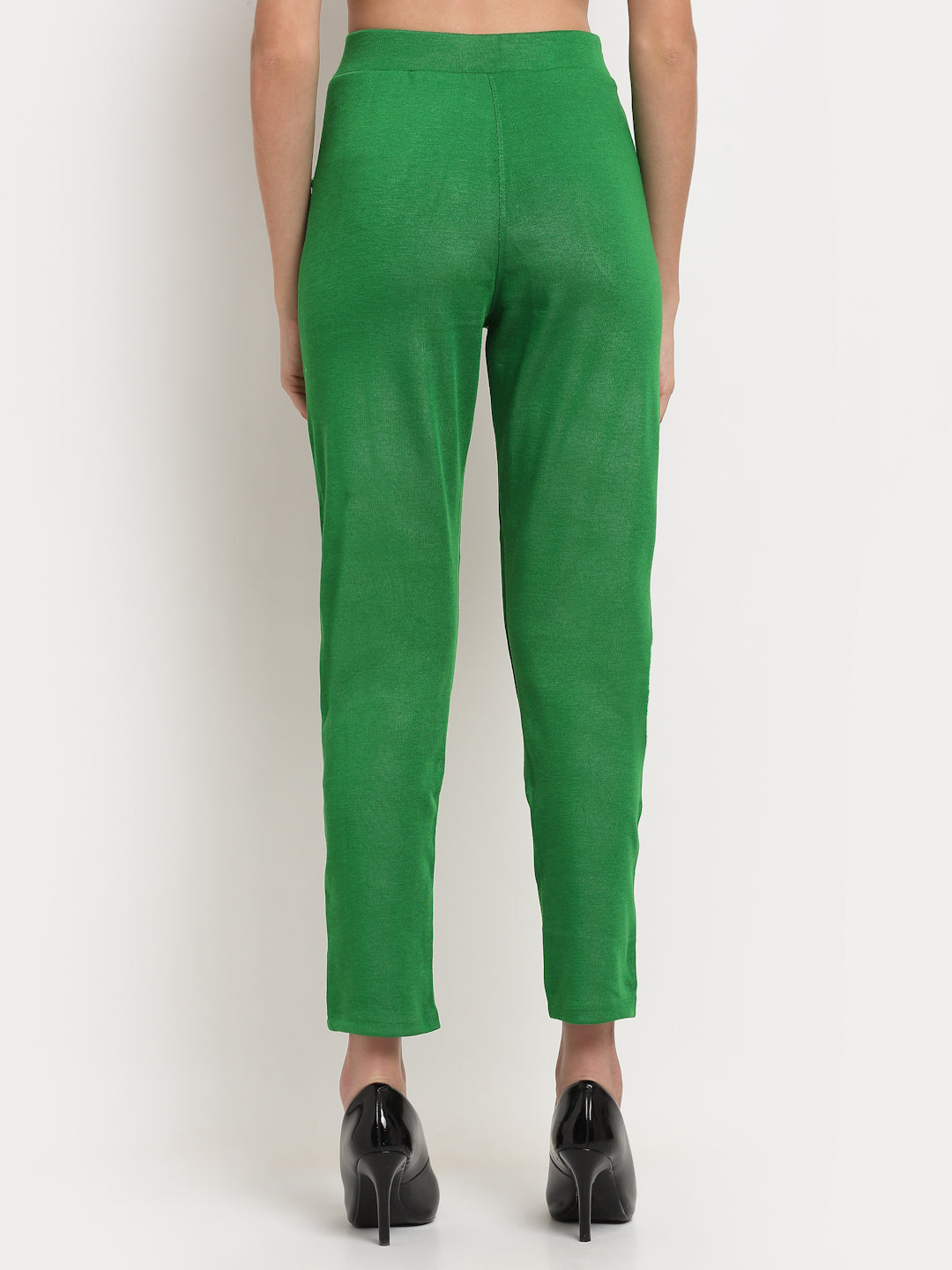 Green Woolen Pocket Pant