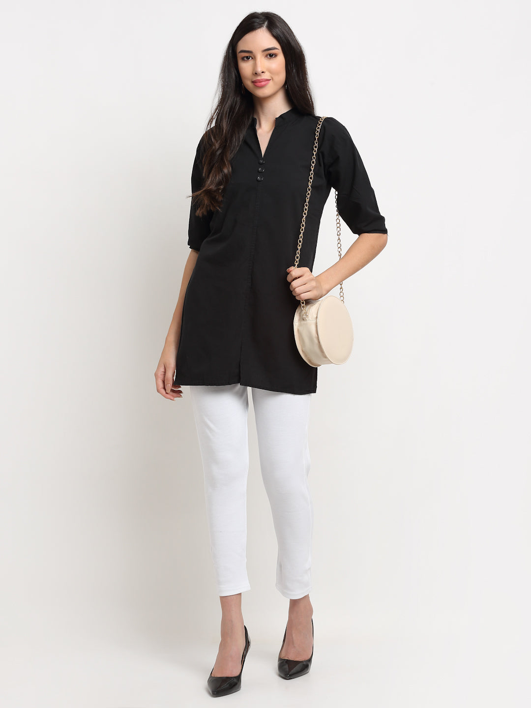 White Woolen Pocket Pant