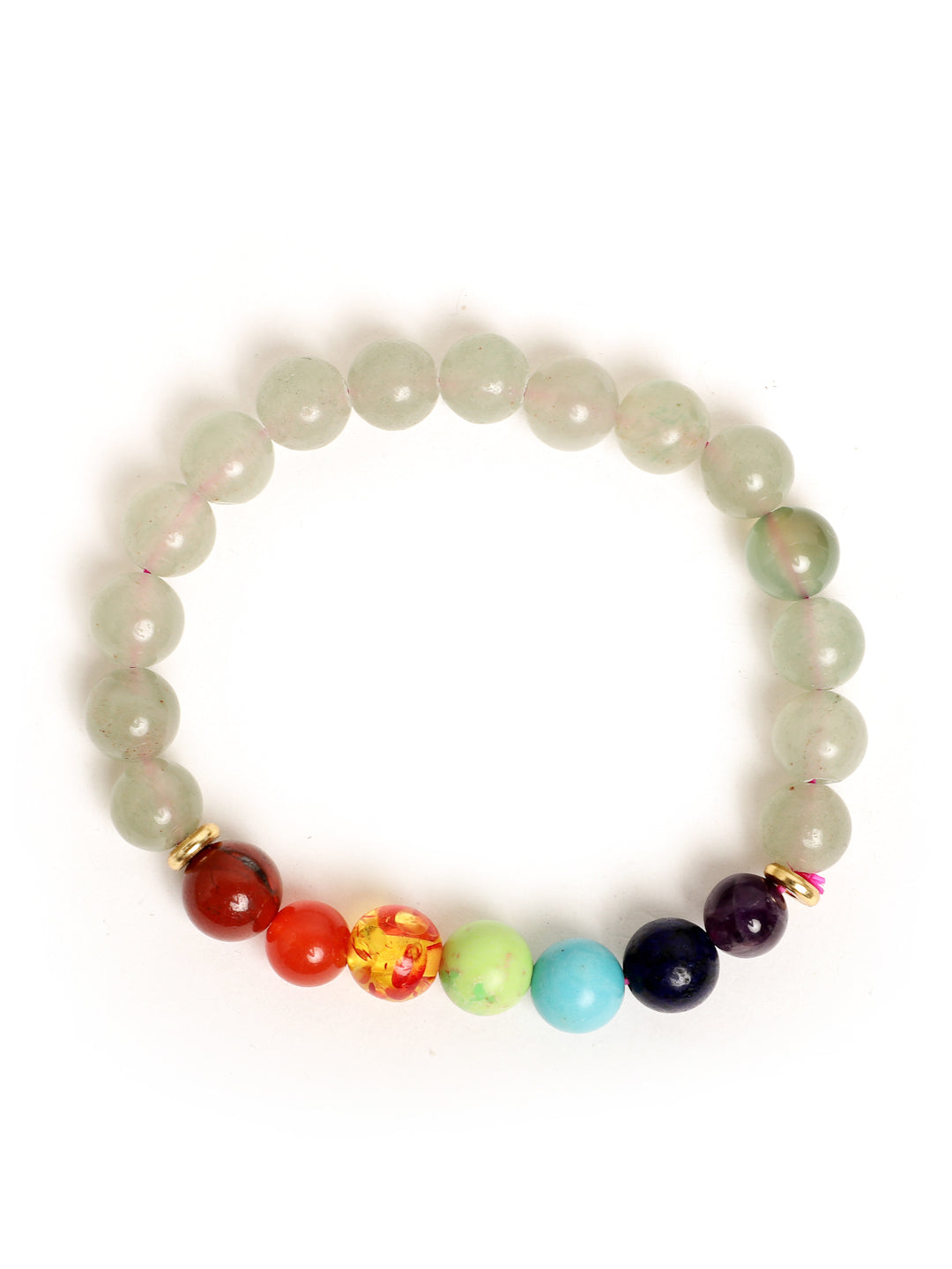 Green Aventurian Seven Chakra Bracelet