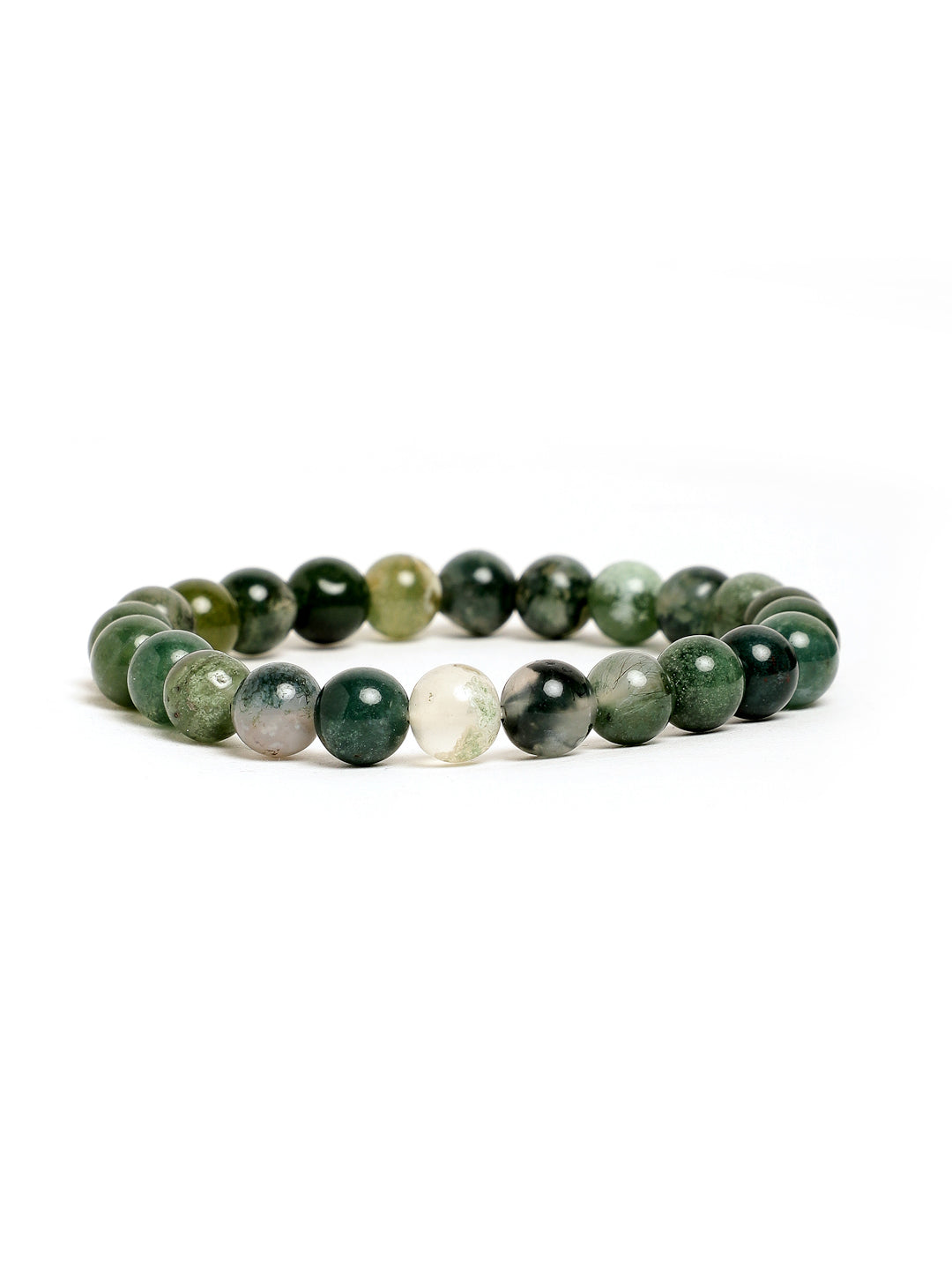 Mos Agate Semi Precious Stone Bracelet