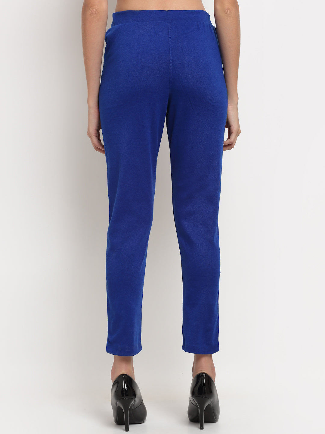 Royal Blue Woolen Pocket Pant