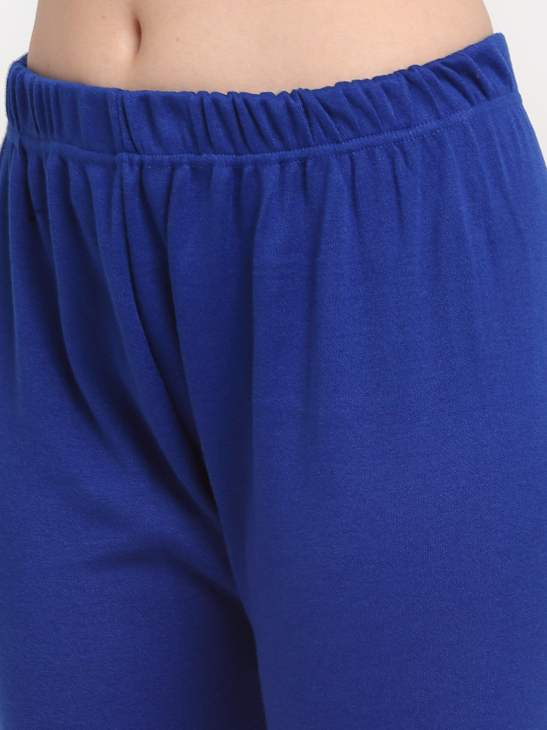 Royal Blue Woolen Ankle-Length Legging