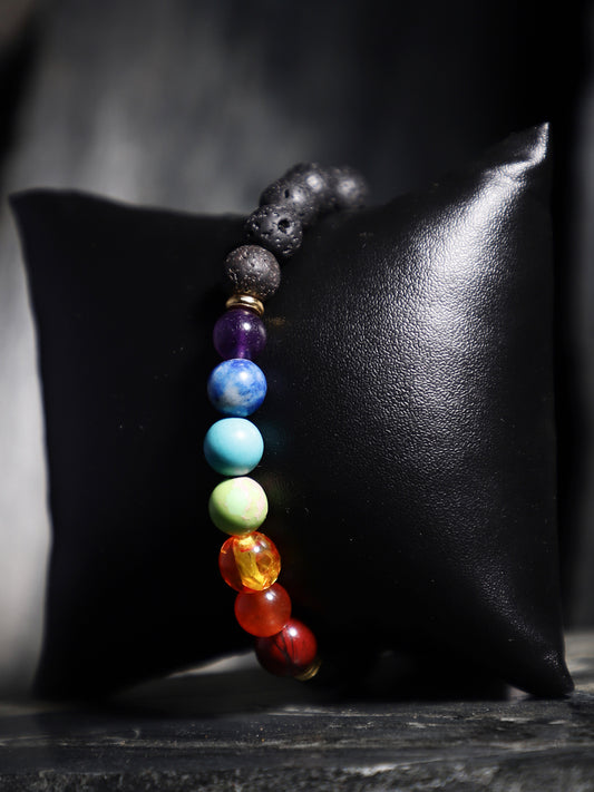 Lawa Seven Chakra Semi Precious Stone Bracelet