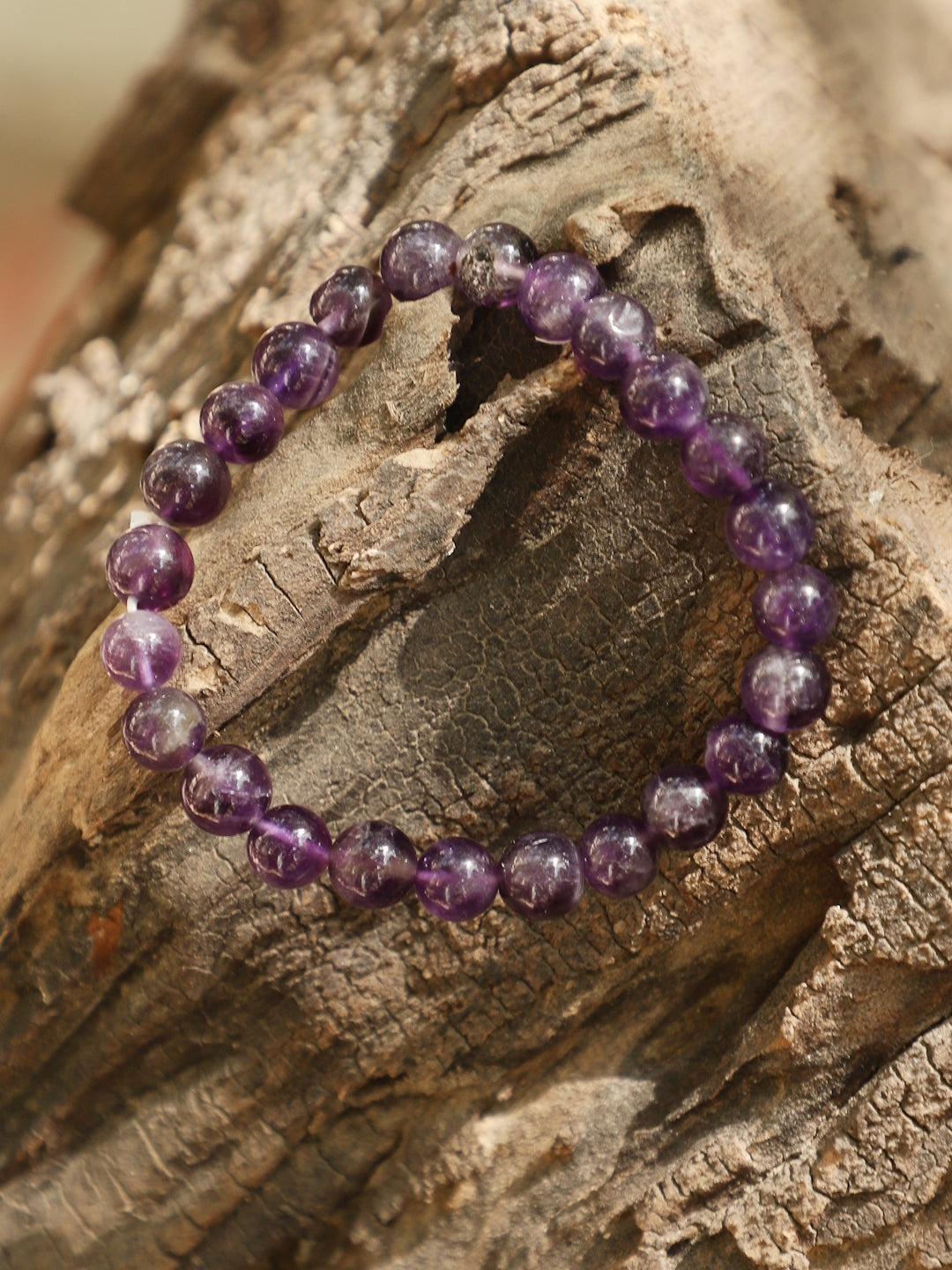 Amethyst Semi Precious Stone Bracelet