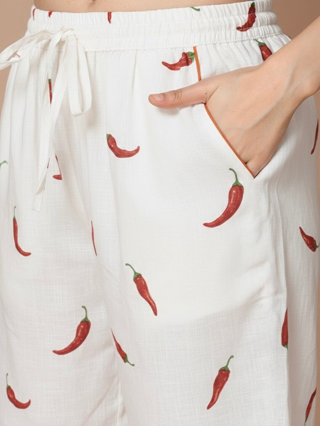 Mirchi Collar Night Suit