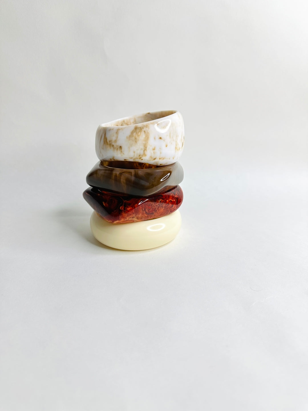 Choco Berry Resin Bangles-Set of 4