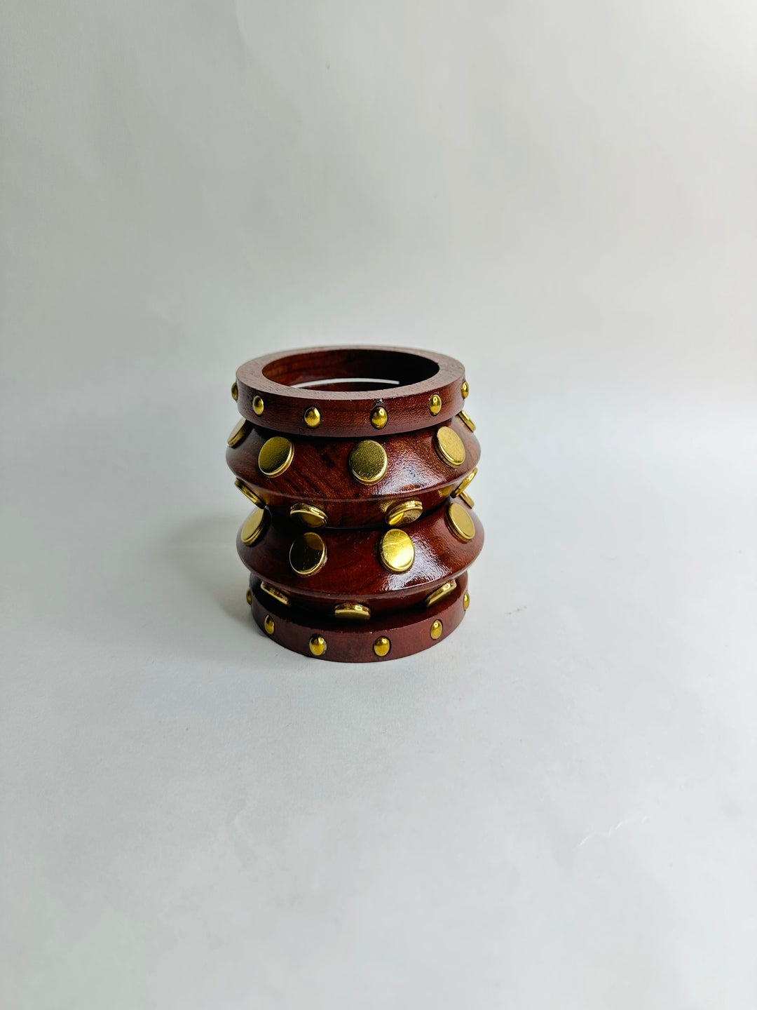 Polka Affair wooden Bangles-Set of 4