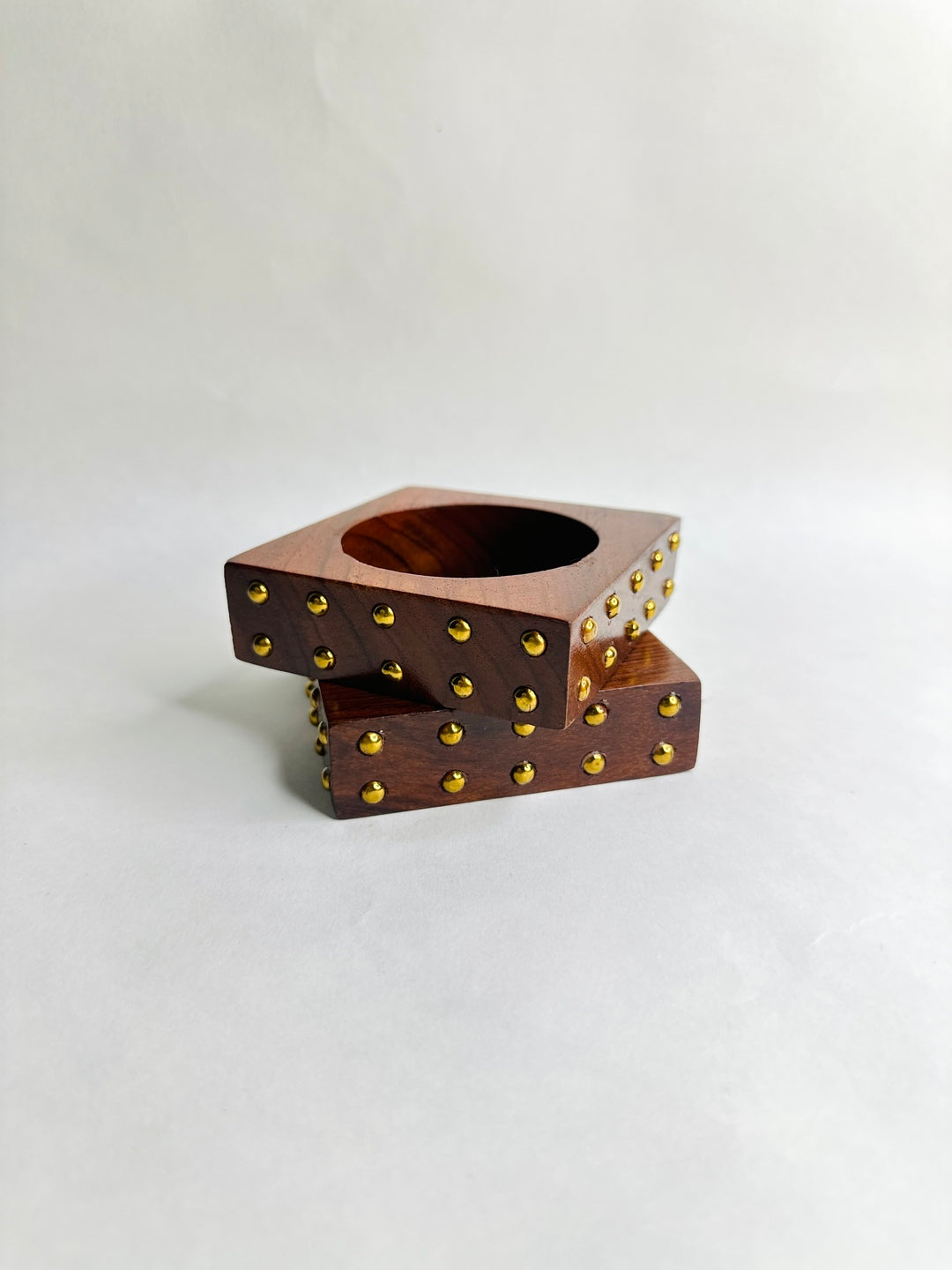 Say Less Wooden Bangles-Set of 2