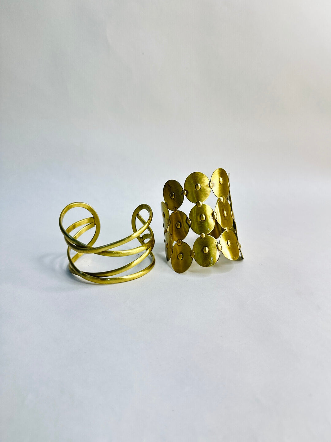Golden hour Brass Handcuffs-set of 2