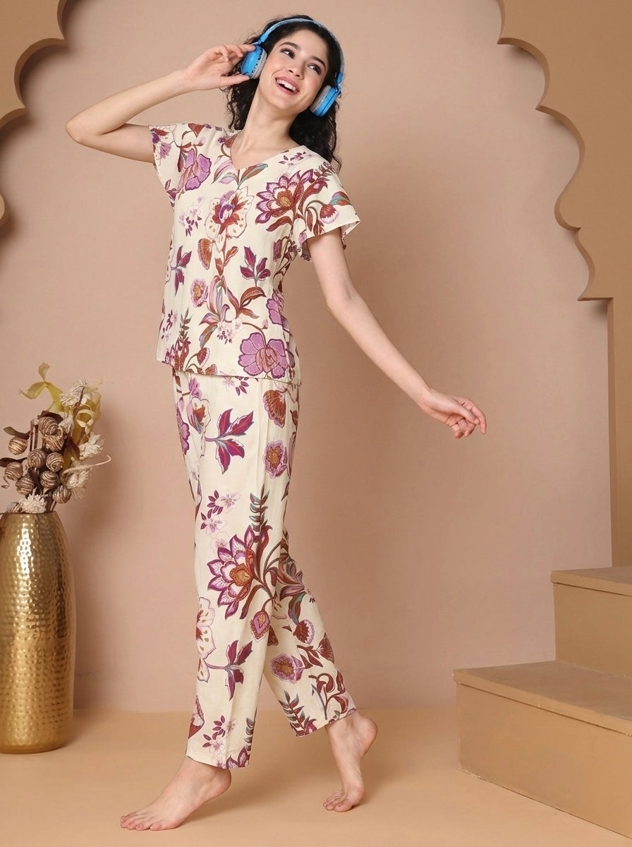 Blossom Rayon Lounge Set