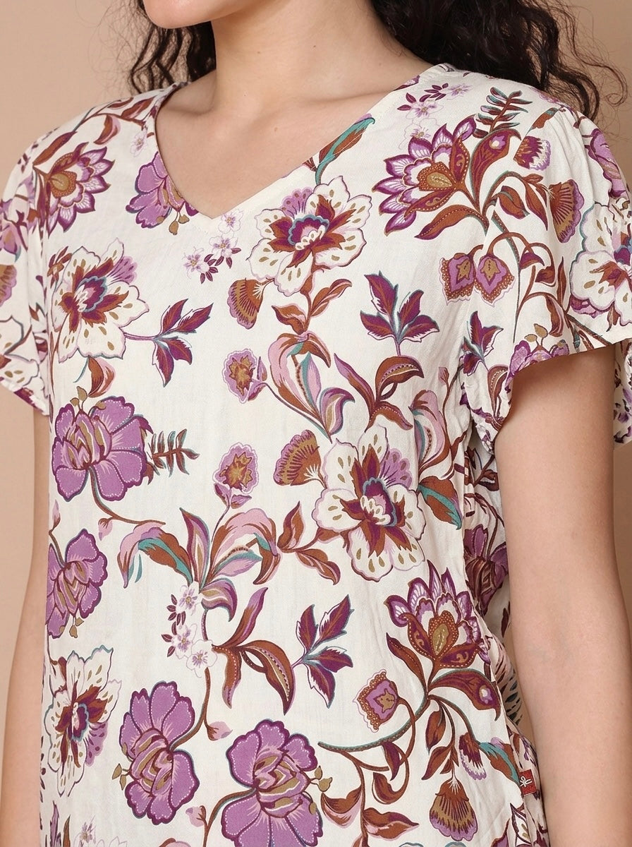 Blossom Rayon Lounge Set