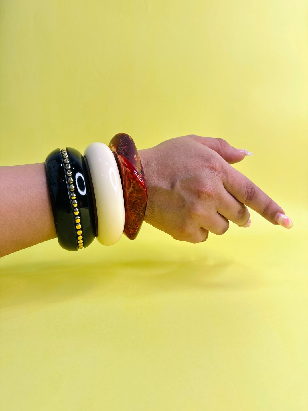 Date Night Resin Bangles-Set of 3