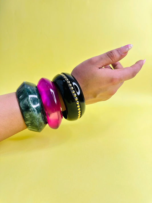 Raat ki Rani Resin Bangles-Set of 3