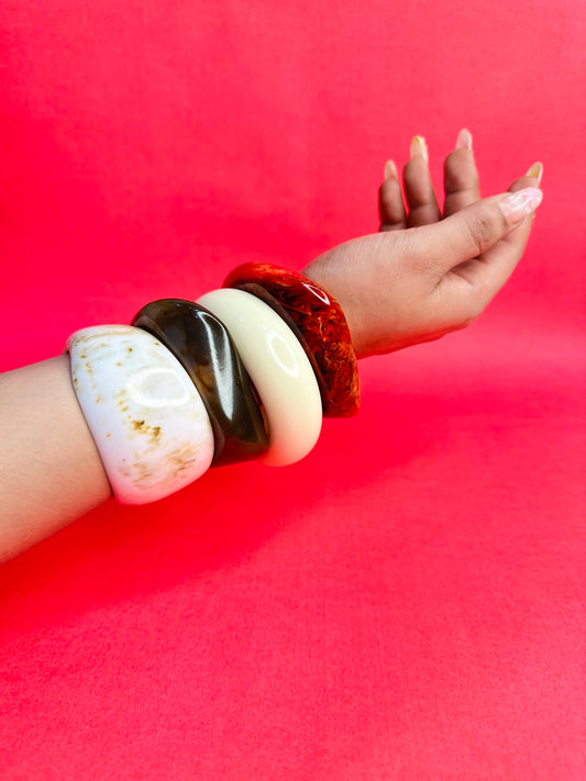 Choco Berry Resin Bangles-Set of 4
