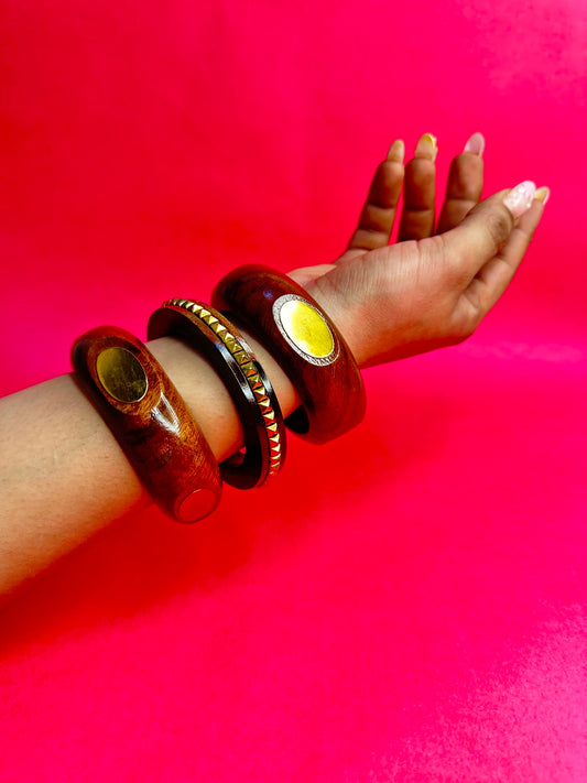 Raag Wooden Bangles-Set of 3