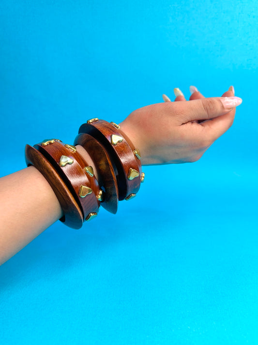 Chandan wooden Bangles-Set of 4