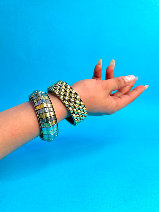 Go To Brass Bangle-set of 2