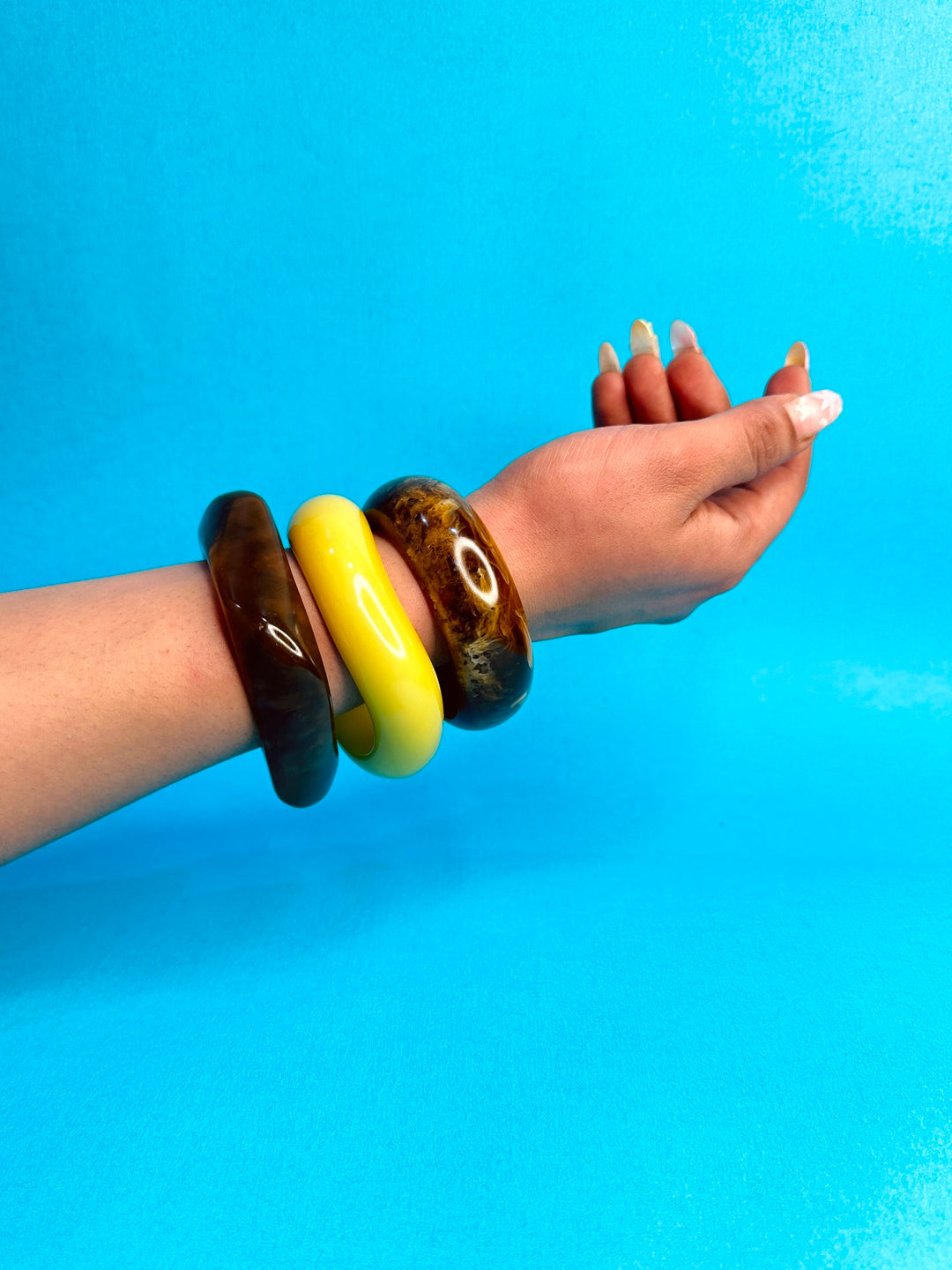 Nimbu Shikanji Resin Bangles-Set of 3