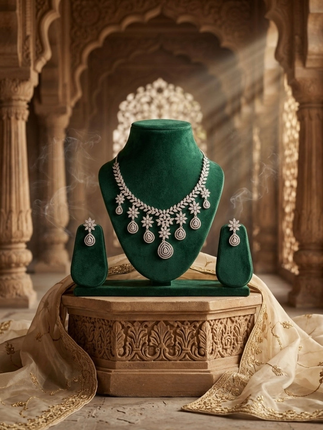 Jasmine AD Jewellery Set