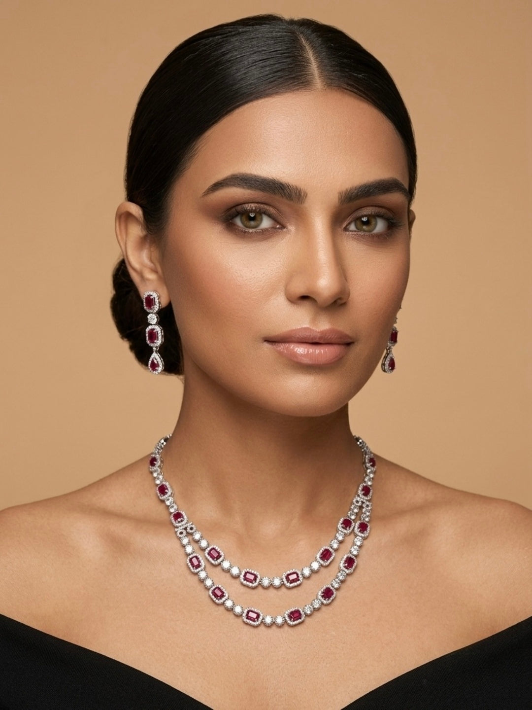 Cherie Double layer Jewellery Set