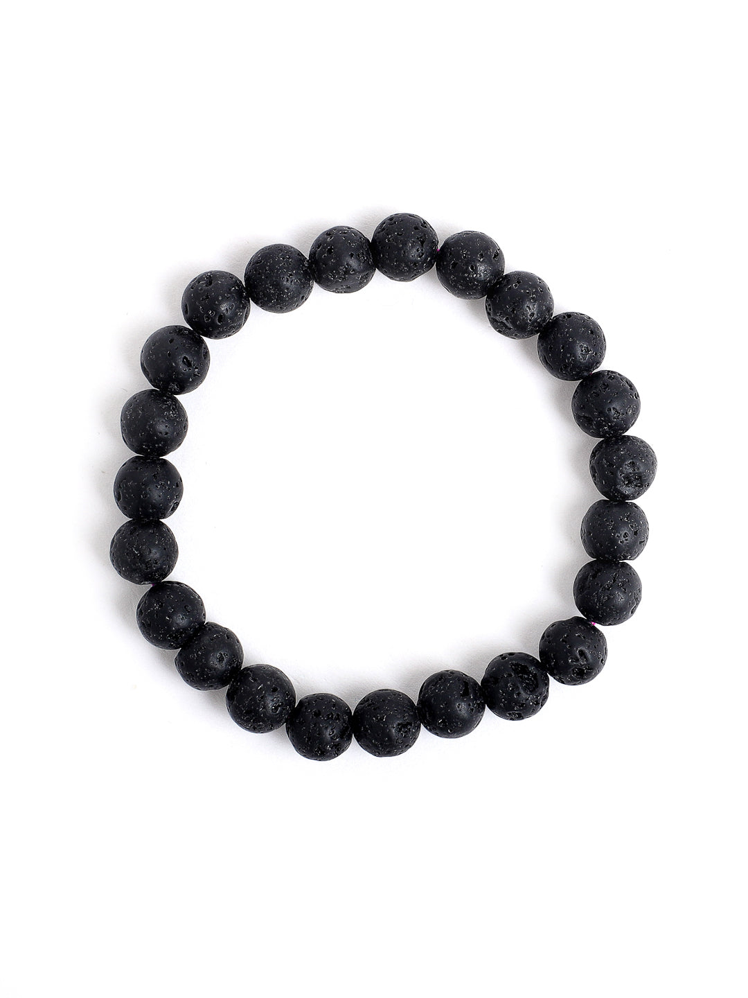 Combo Of Tiger Eye  And Lawa  Semi Precious Stone Bracelet