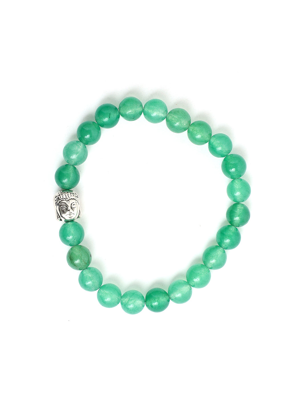 Combo Of Amazonite And Green Aventurine Semi Precious Stone Bracelet