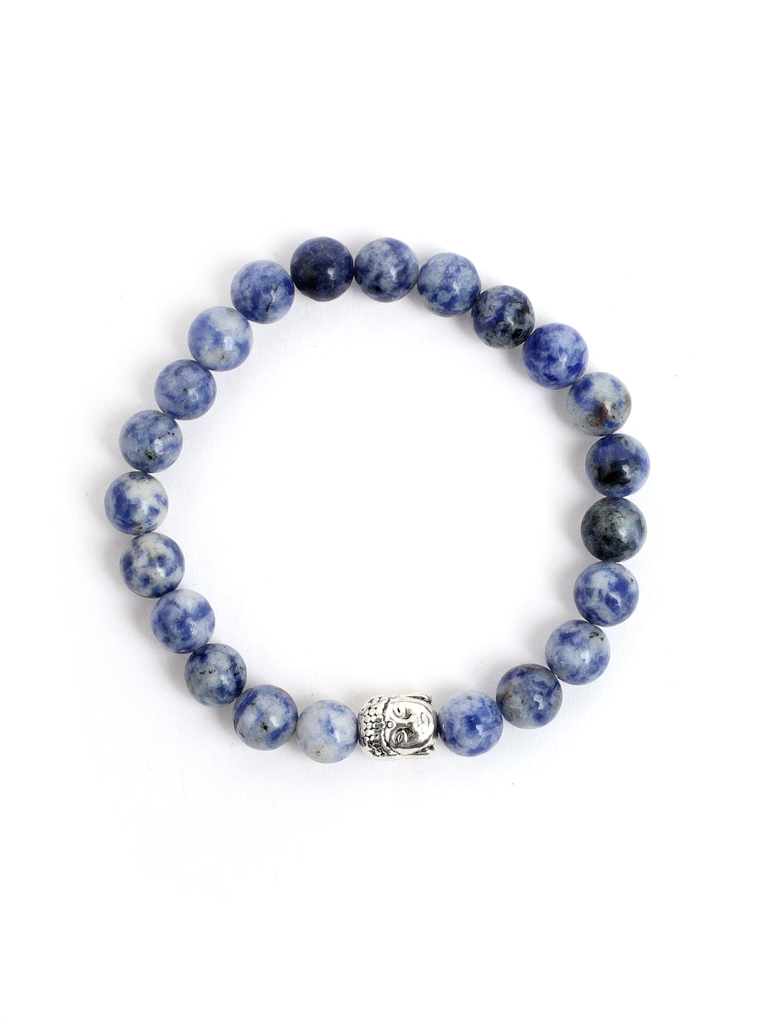 Combo Of Howlite And Sodolite Semi Precious Stone Bracelet