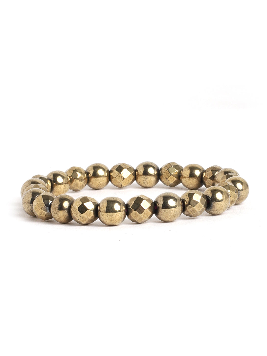 Golden Pyrite Semi Precious Stone Bracelet