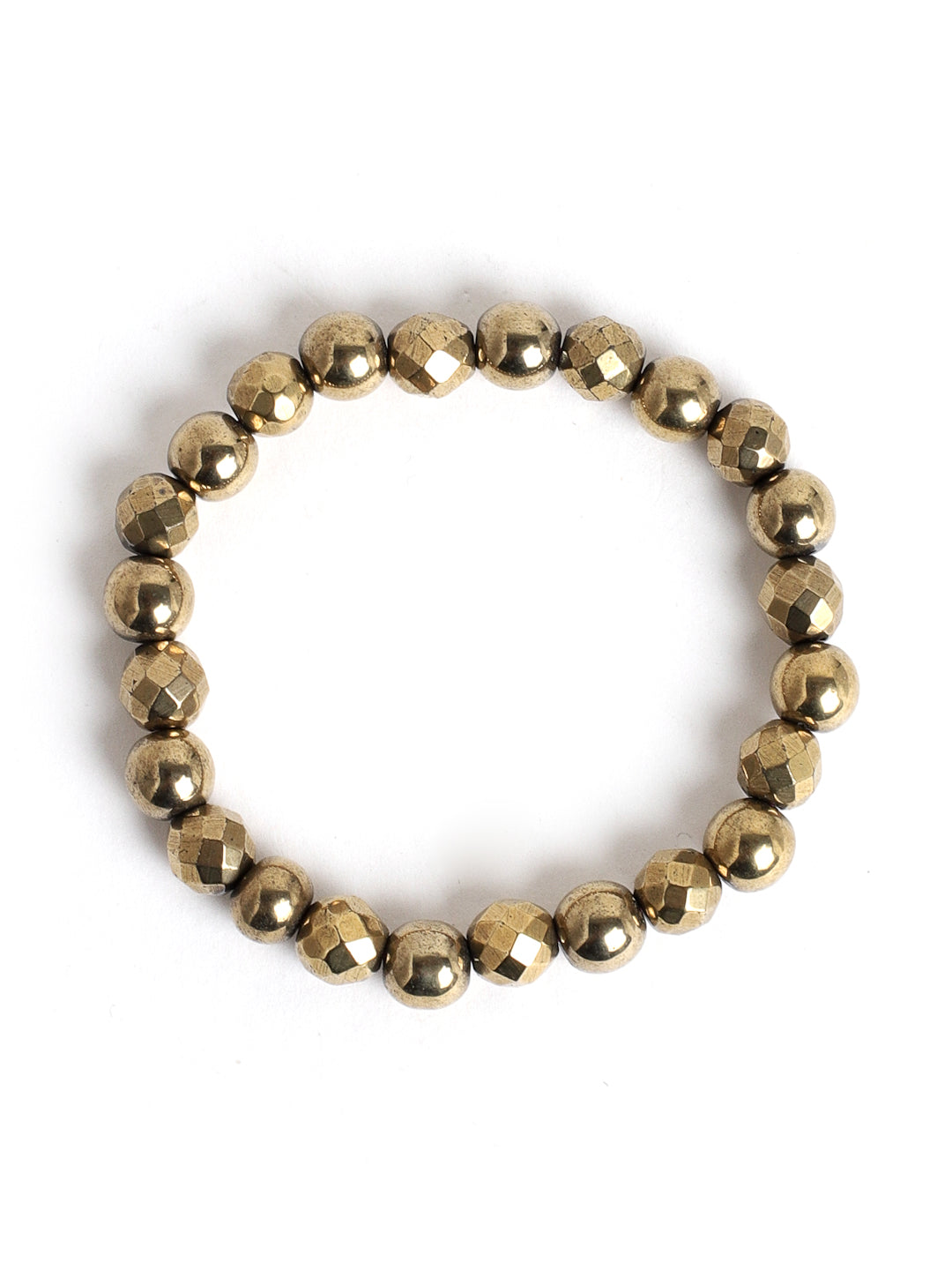 Golden Pyrite Semi Precious Stone Bracelet