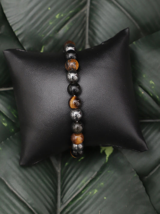 Triple Action Semi Precious Stone Bracelet