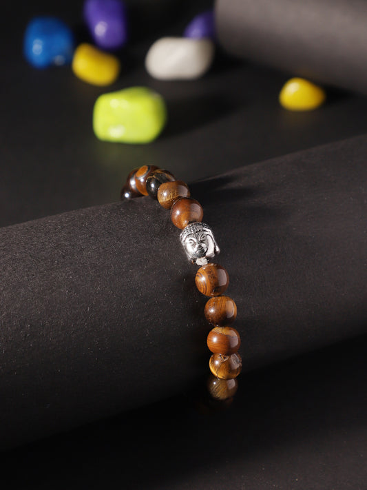 Tiger Eye Semi Precious Stone Bracelet