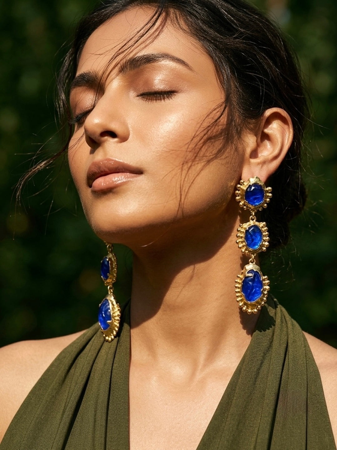 Sea Moss Statement Earrings